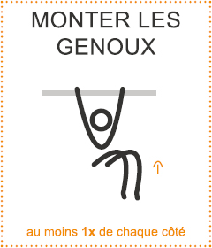 Monter les genoux