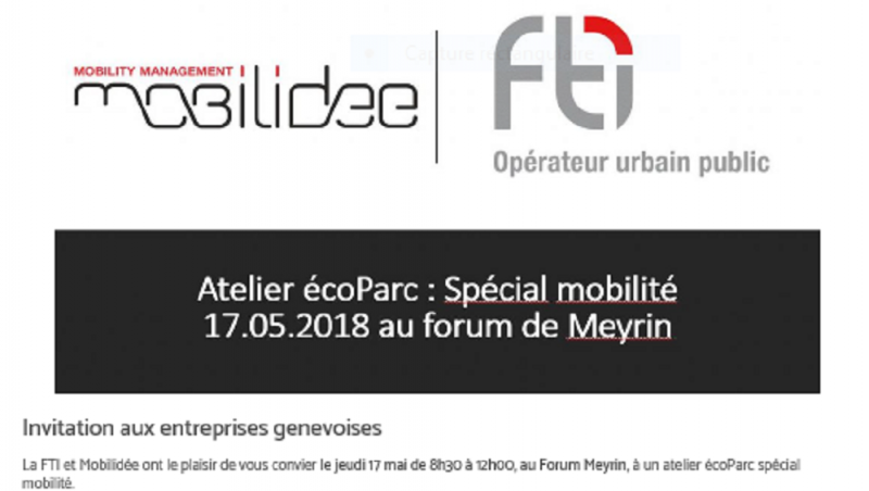 Atelier écoParc, spécial mobilité