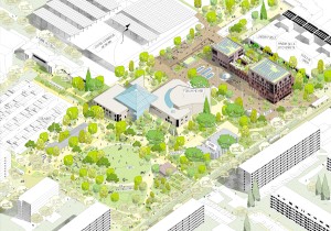 Illustration du Coeur de cité ©Félix Roudier-Canler